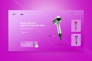 Интернет-магазин для бренда dyson