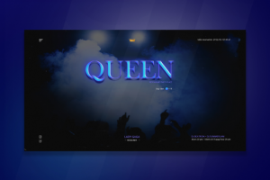 Сайт для ночного клуба "Queen"