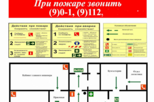 План эвакуации при пожаре на объекте