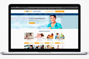 Дизайн главной страницы сайта для кадрового агентства "Reccardo"