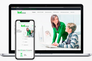 Сайт "под ключ" для детского образовательного (IT) центра "Kod"