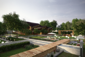 Проект частного дома и прилегающей территории Ростовская обл.