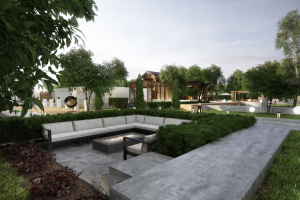 Проект прилегающей территории частного дома Ростовская обл.