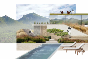 Разработка концепции  ландшафта и малых арх.форм Коктебель 2021