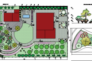 Проектирование территории коттеджа. Учебная работа
