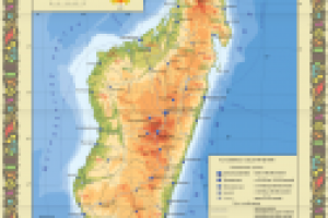 Туристская карта Республики Мадагаскар (складная)