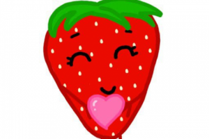 Стикер телеграмм. Французская Клубника.