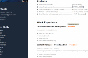 Oleksandr Avdasov - CV