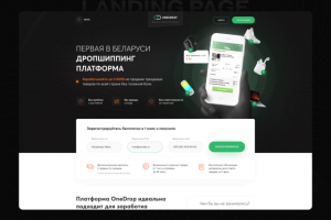 Landing Page - Дропшиппинг платформа