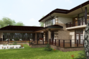 Коттедж. 700 кв.м. Ракурс 2