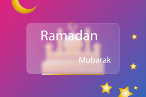 Открытка в стиле гласморфизм