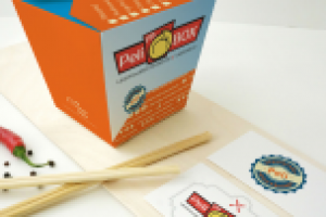 Упаковка и фирменный стиль для для сети Pelibox