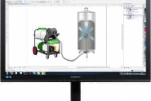 Отрисовка по чертежам иллюстрации для буклета