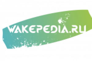 Wakepedia.ru - логотип для сайта школы вейкбординга Юрия Пашкова