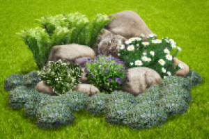 Коллаж ландшафтный дизайн