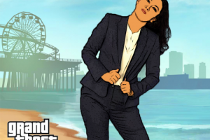 Арт-обработка в стиле постер из GTA