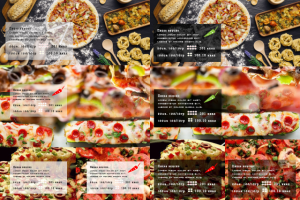 Пицца верстка меню пицца-бара