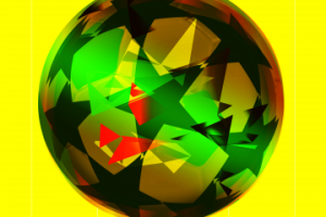 Бренд стекло на мяче.