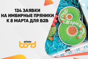 Заявки на имбирные пряники к 8 марта для корпоративных клиентов