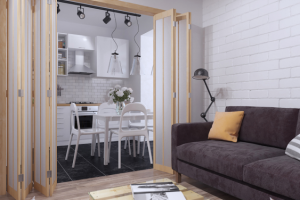 Столовая с гостиной