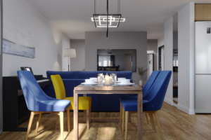 Интерьер кухни-гостиной