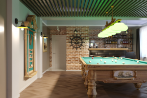 Интерьер бильярдной