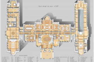 план жилого дома (AutoCad+photoshop)