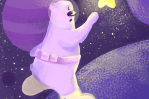 иллюстрация к детской книге «Спасение одной звезды»