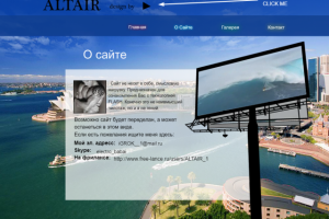 САЙТ ВИЗИТКА НА ФЛЕШЕ