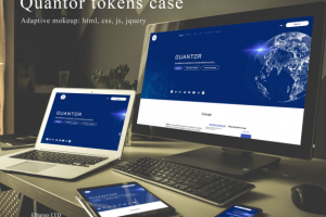 Адаптивная верстка для мобильных Quantor CSS3 + HTML5 + jQuery