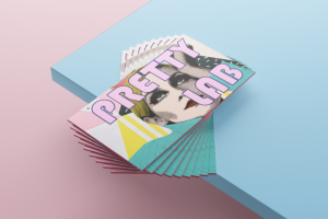 Разработка визиток в стиле поп-арт.