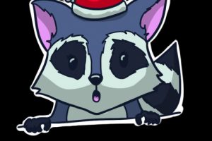 Стикер Енот