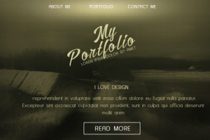 Лендинг сайта "портфолио"