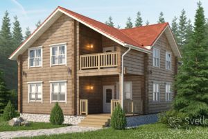 Визуализация коттеджа для каталога.