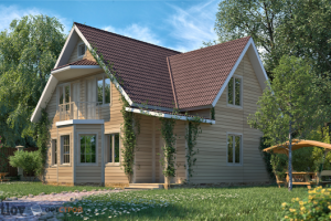 Моделирование и визуализация коттеджа для сайта ortstroy.ru.