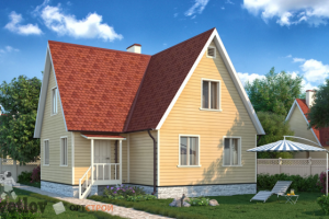 Моделирование и визуализация коттеджа для сайта ortstroy.ru