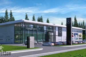 Моделирование и визуализация автосалона Мercedes-Benz