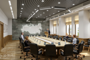 Моделирование и визуализация конференц зала