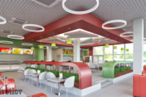 Визуализация интерьера кафе