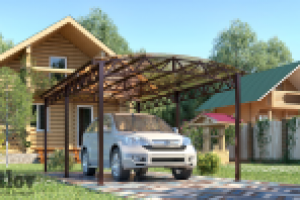 Визуализация навеса для автомобиля