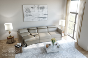 Моделирование и визуализация дивана для компании "СТЕКС"