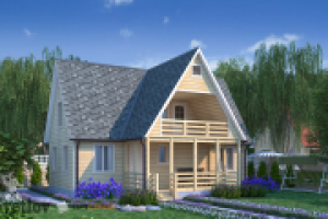 Дизайн фасада  коттеджа