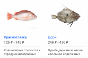 Приложение-магазин, Русская Рыбная Компания