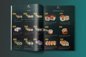 Меню для суши.