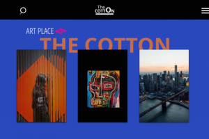 Landing для арт-пространства "The Cotton".