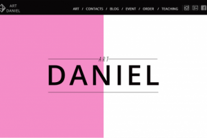 Landing для художника Daniel.Творческое задание.