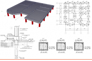 Свайный фундамент под кирпичный коттедж