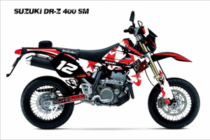 Дизайн наклеек на мотоцикл.