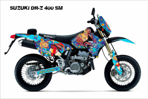 Дизайн наклеек на мотоцикл.