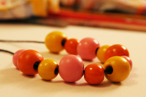 Бусы "ЛЛЛ или Лисичка любит лето"